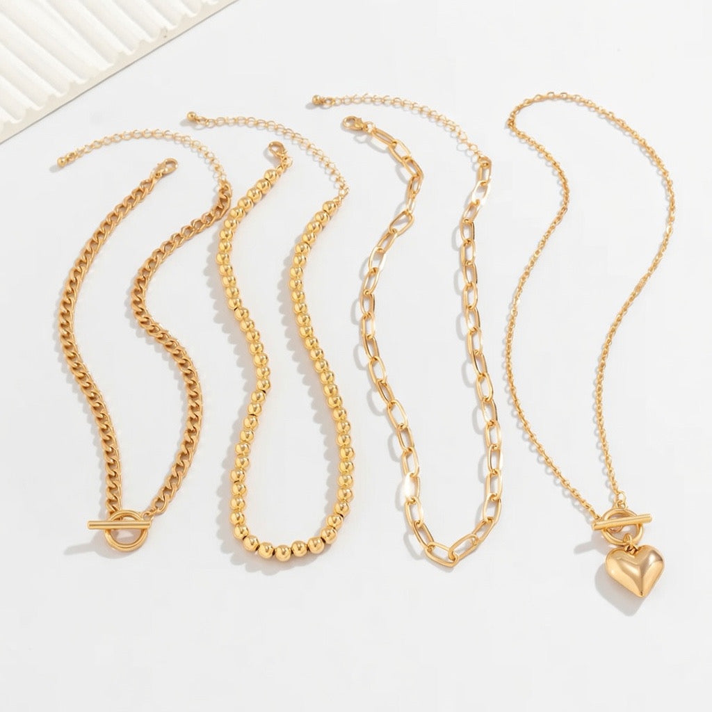 Multi Layer Heart Pendant Necklace