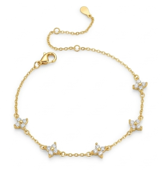 Velori Four-Leaf Flower Bracelet